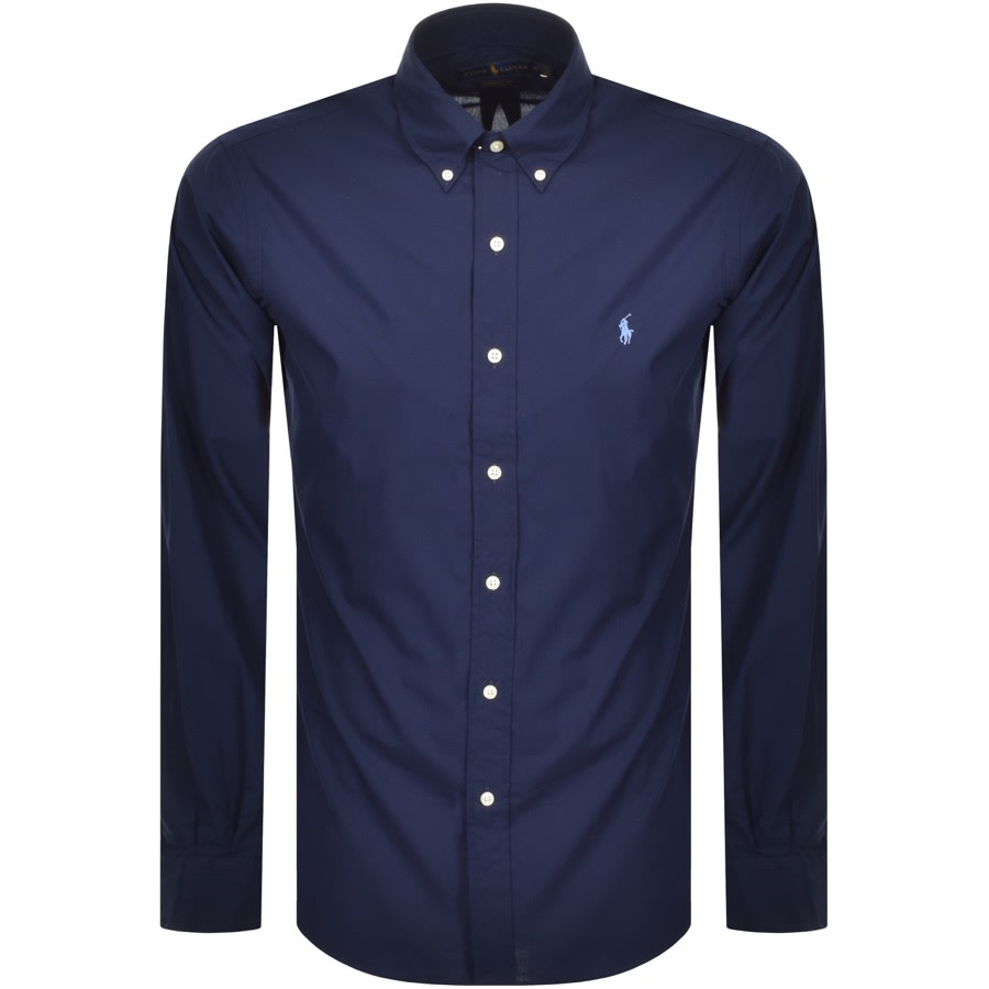 Alternative Image for ProductRalph Lauren Custom Fit Long Sleeve Shirt Navy1